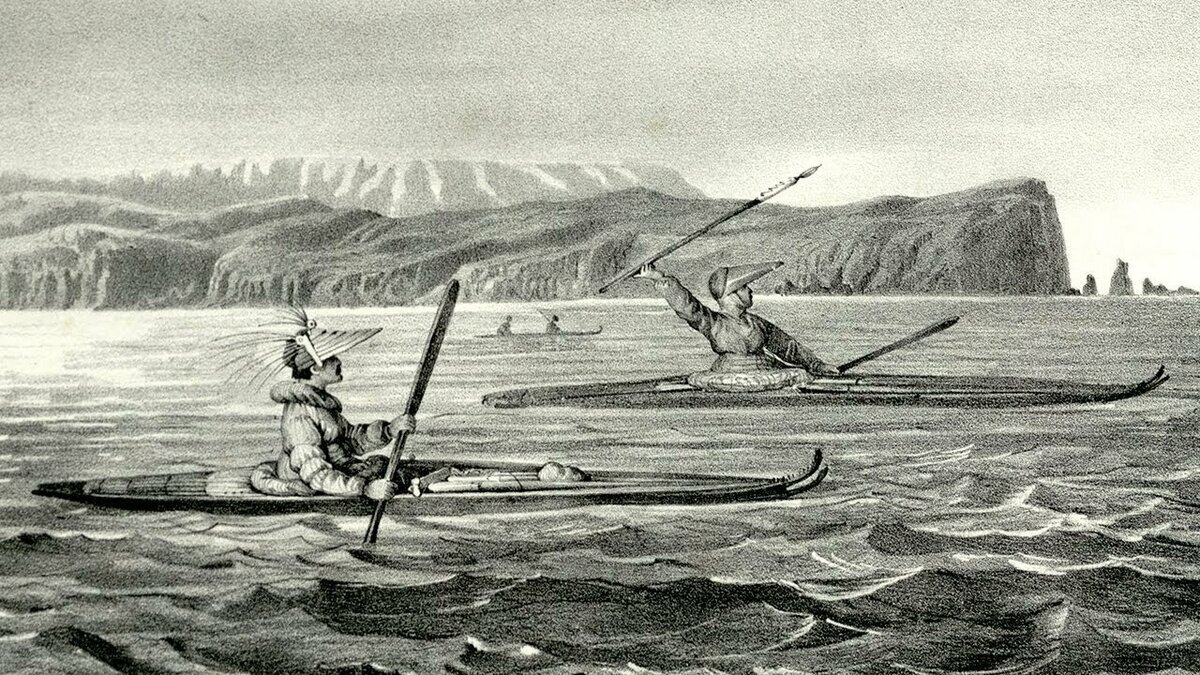Алеуты морской промысел. Алеутские острова 19 век. Алеуты Аляски. Байдара алеутов.