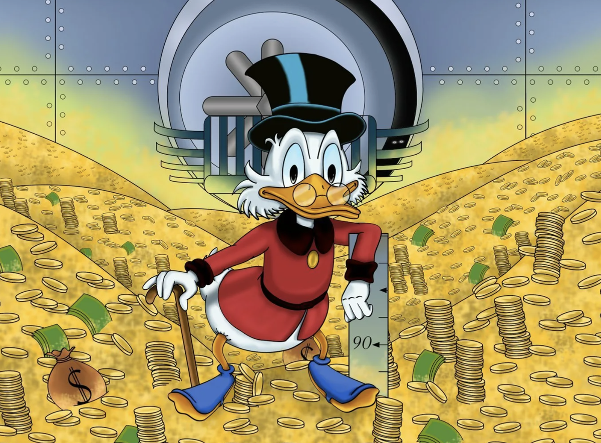Будь похожим на Скруджа Макдака - никому не отдавай свои деньги