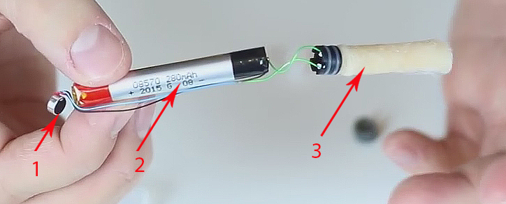 Устройство одноразовой сигареты