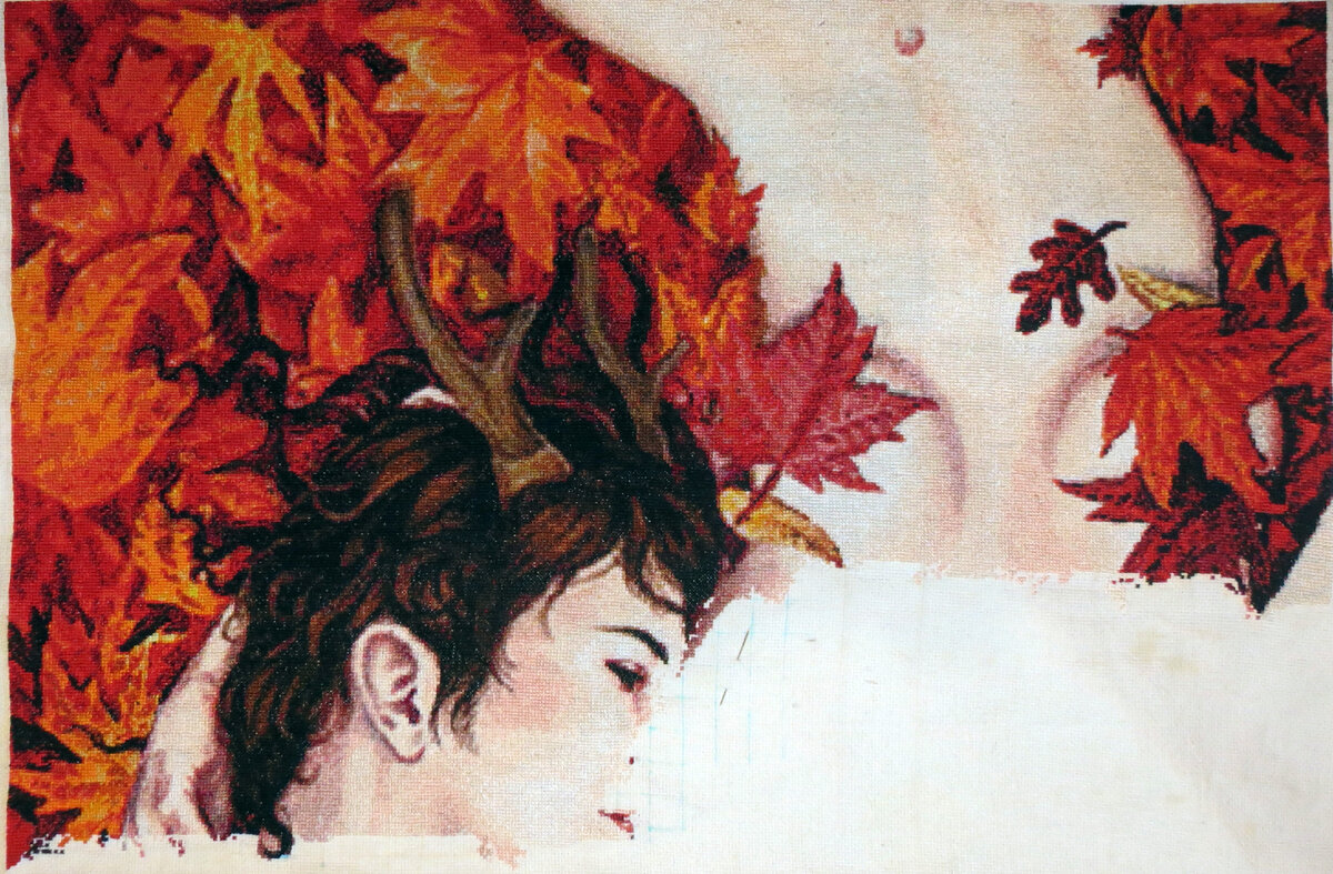 вышивка Её Бог, его Богиня