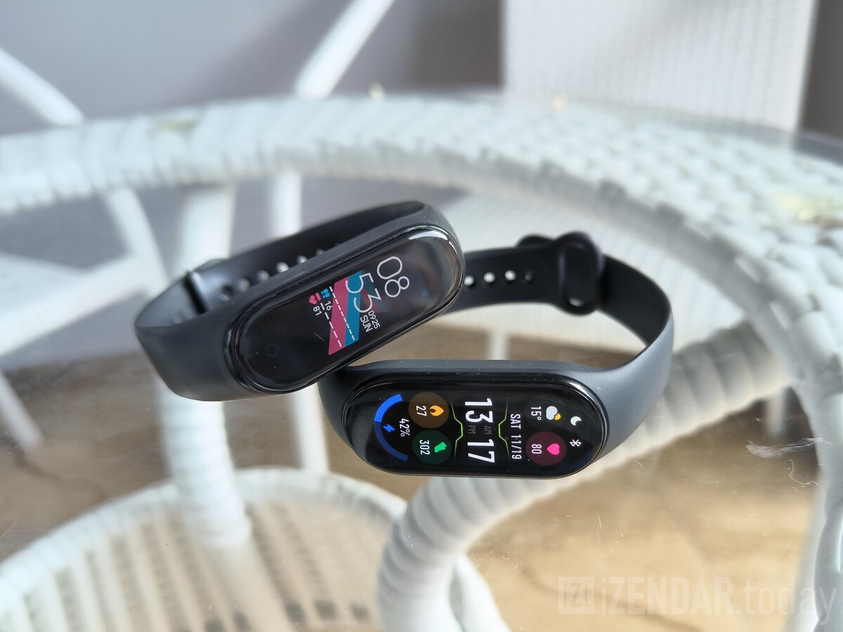 Smart Band 7 и старичок Mi Smart Band 4