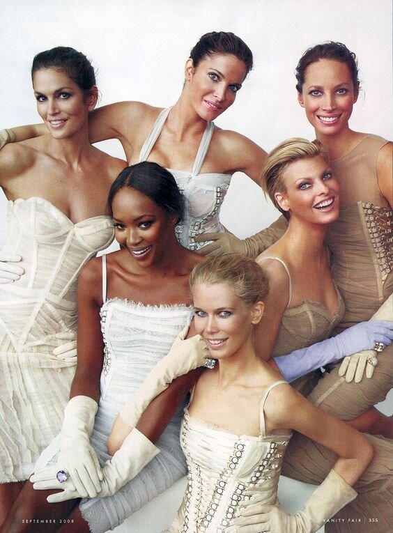 Эта пятерка в массовом сознании навсегда иконы мира моделинга