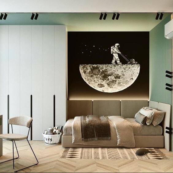 Оформление акцентной стены 
