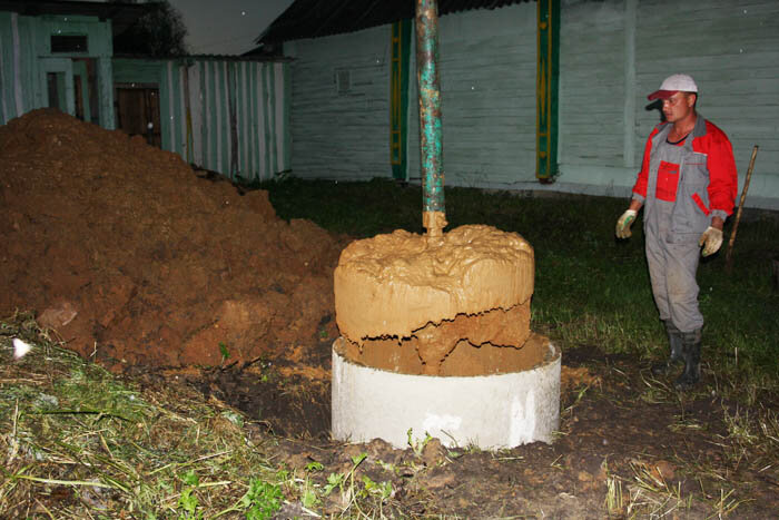 Как остановить плывун в колодце