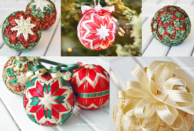 Примеры ёлочных шаров-оригами