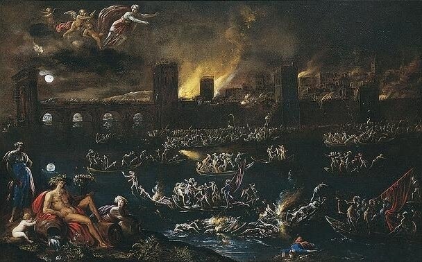 А. Тассо. Прибытие Клеопатры на Тарс. 1630-е