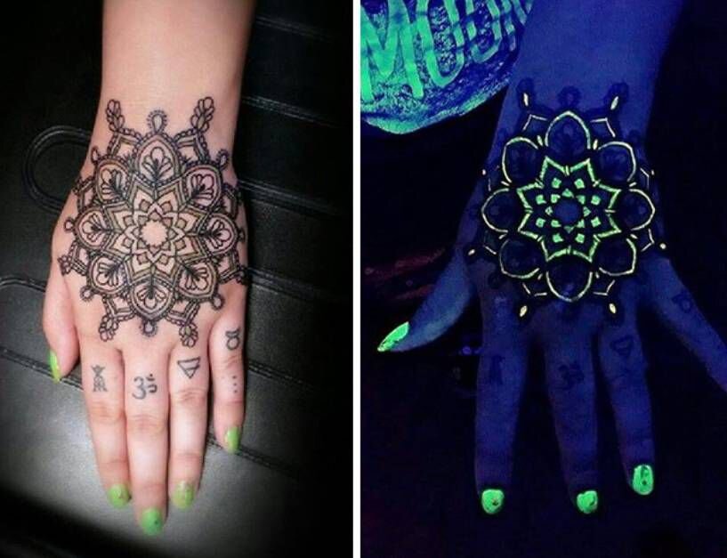 Как и чем наносят светящиеся в темноте татуировки? Безопасно ли их набивать