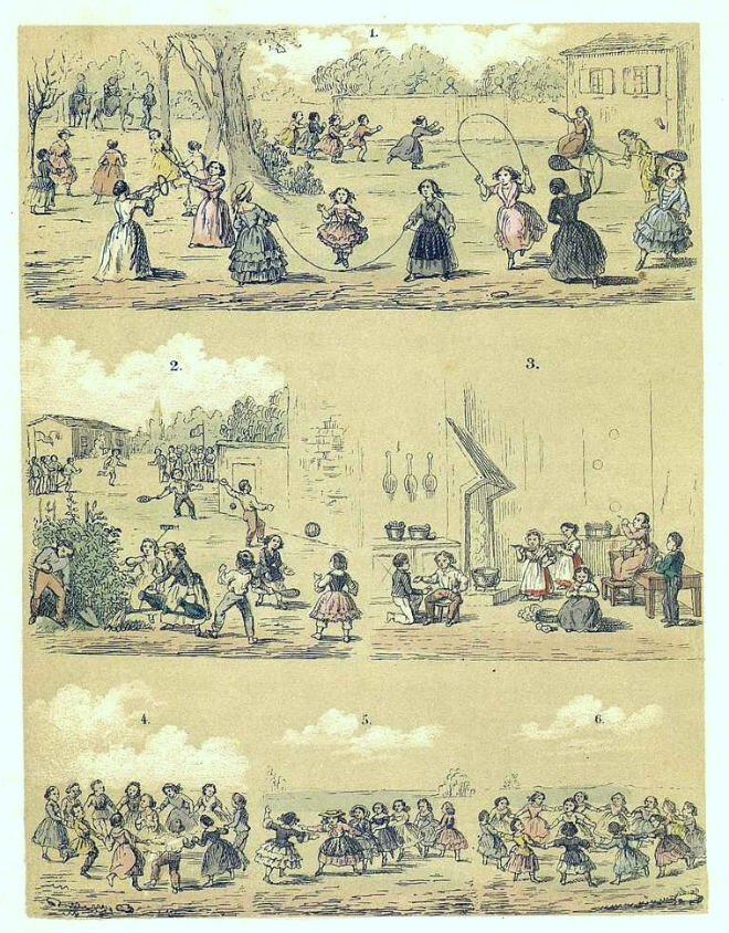 Иллюстрация к статье об играх в журнале "Забавы и рассказы"