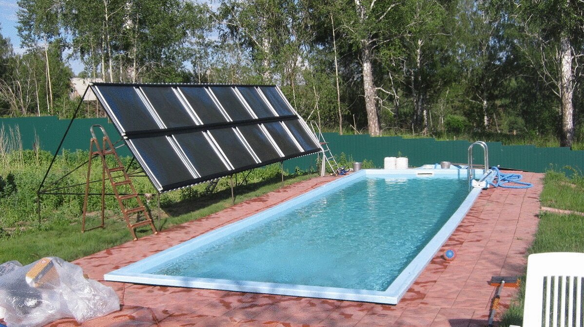 Делаем простой солнечный коллектор из ПНД трубы для нагрева воды в бассейне