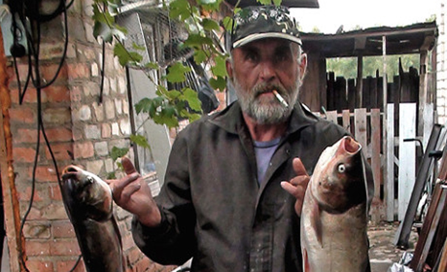 А вот и сам Борода, хотя  фотку я сделал позже, после другой рыбалки. 