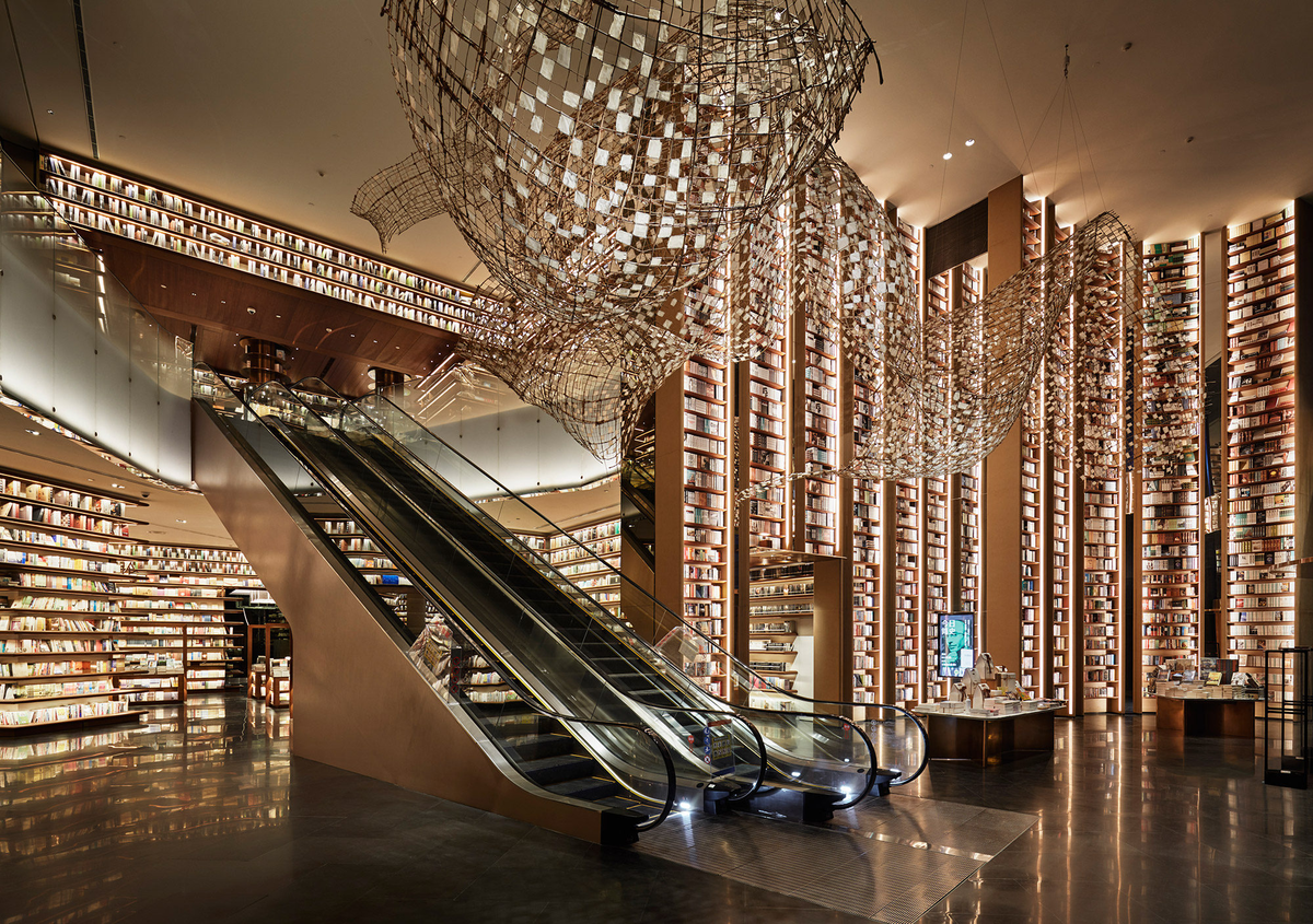 Современный книжный магазин. Библиотека в Китае. Крутая библиотека. Самые красивые современные библиотеки.