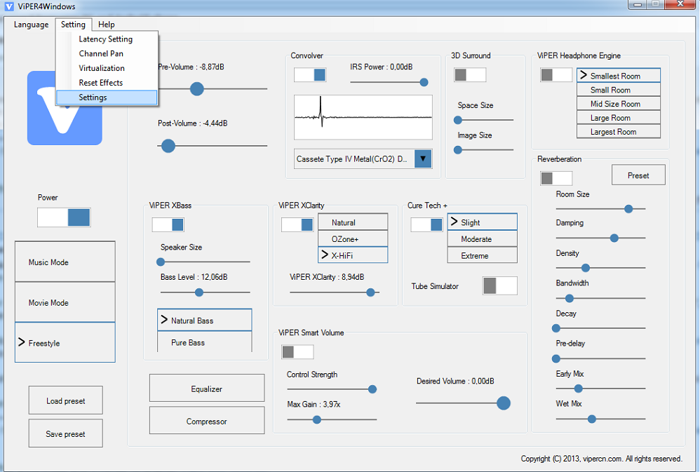 Loudness настройки. Viper программа. пресеты для viper4windows. Viper эквалайзер. русификатор viper4windows.