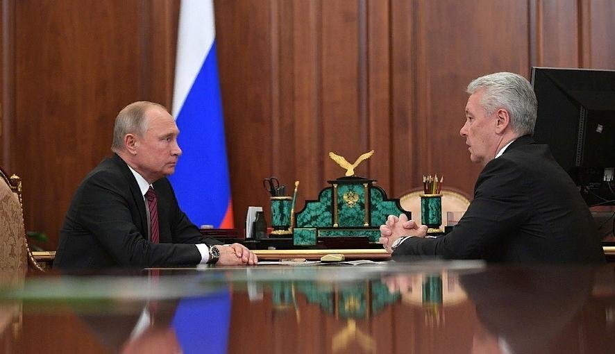 Владимир Путин и Сергей Собянин. Фото: http://static.kremlin.ru.