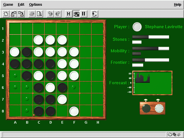Интерфейс программы Logistello
