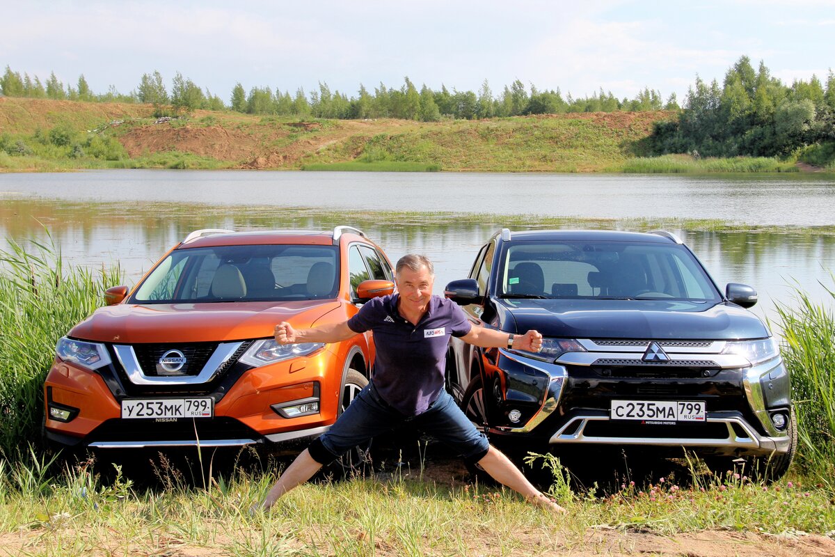 Nissan X-Trail vs Mitsubishi Outlander: порыбачим, но рыбы не будет.