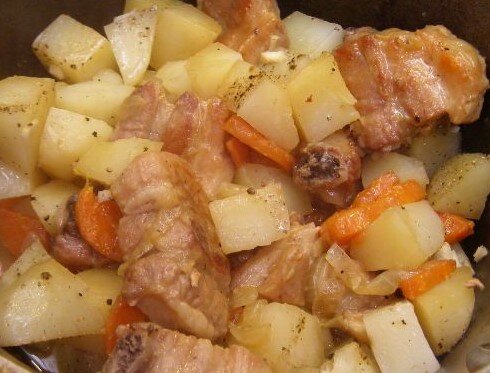 картошка с ребрышками