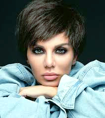 Анна Седокова, короткая стрижка