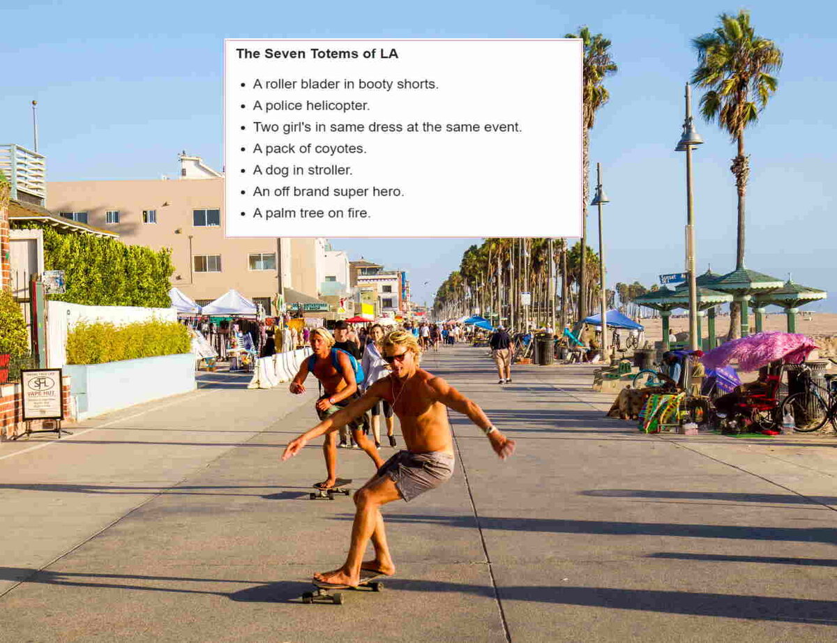 7 тотемов Лос Анджелеса