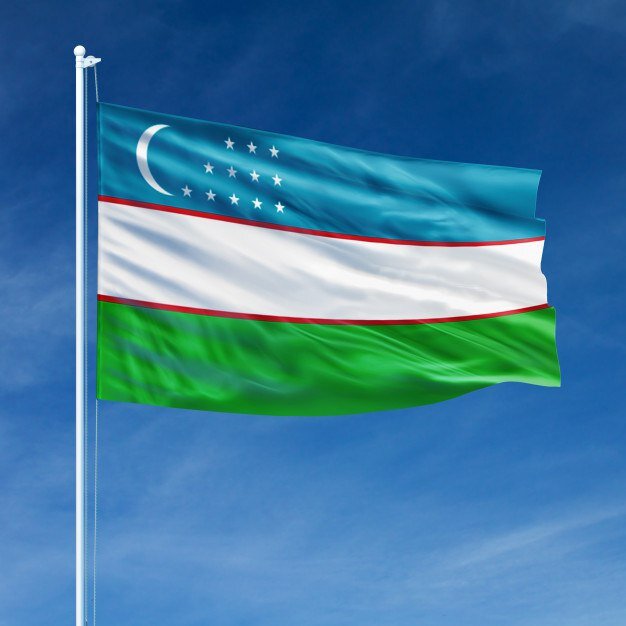 Флаг Узбекистана 