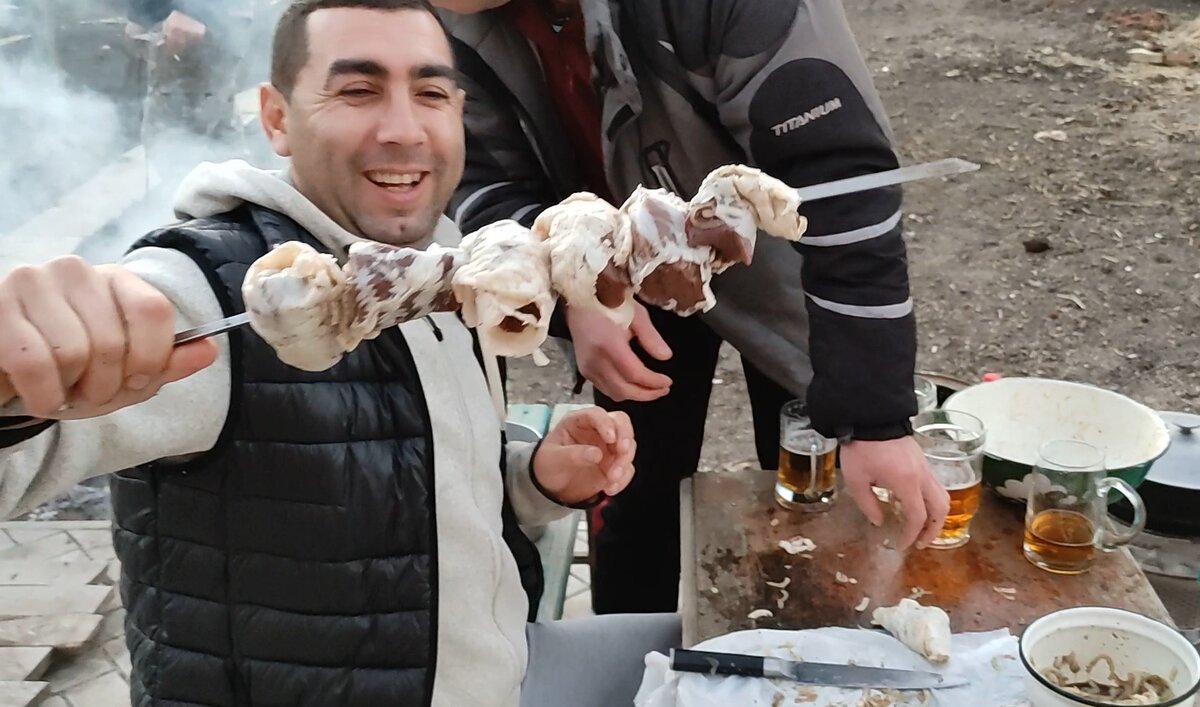 Шашлык из печени