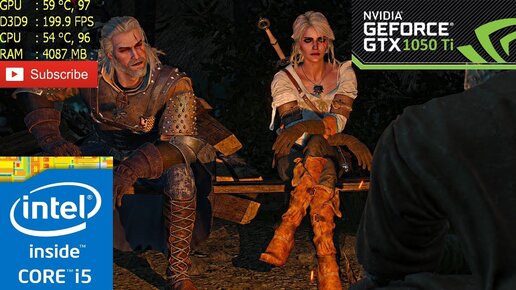 Witcher 3 gtx hot sale 1050 ti