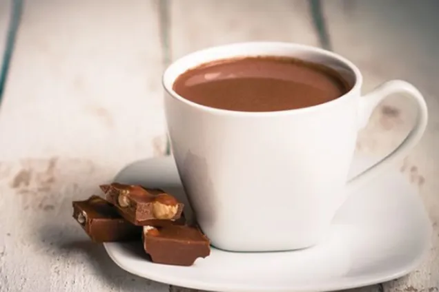 Горячий шоколад из черного шоколада 