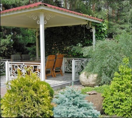 как украсить дачную беседку