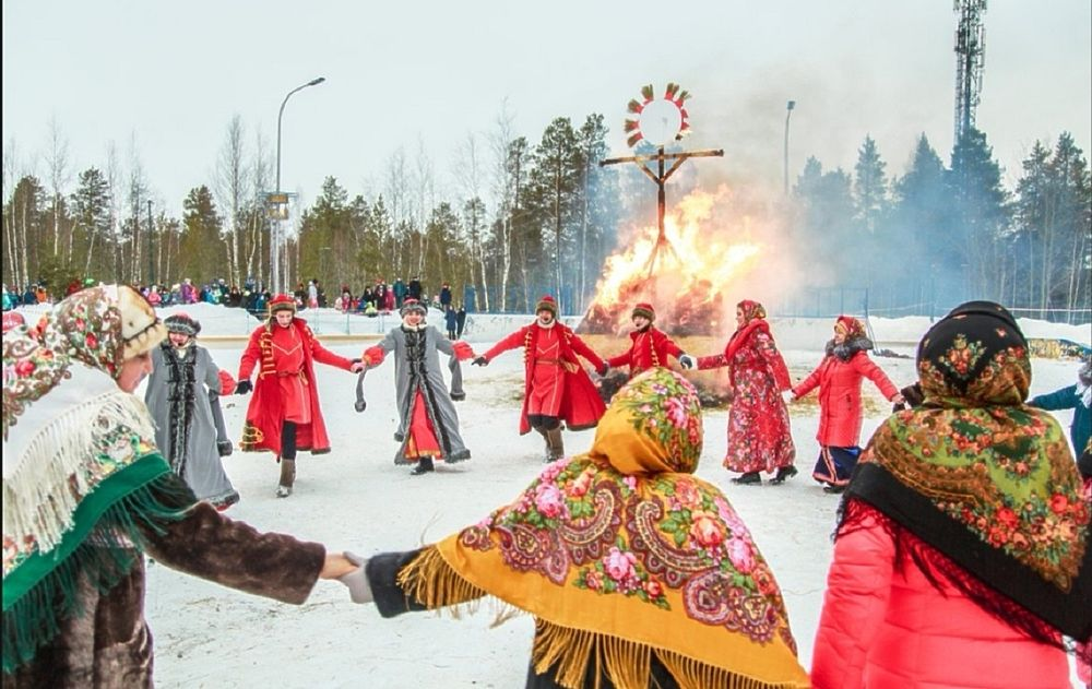 Танец блины на масленицу