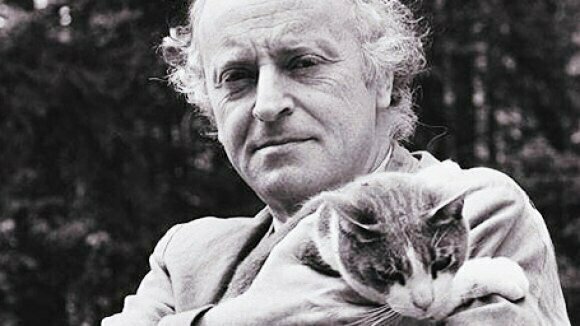 Иосиф Бродский с любимым котом