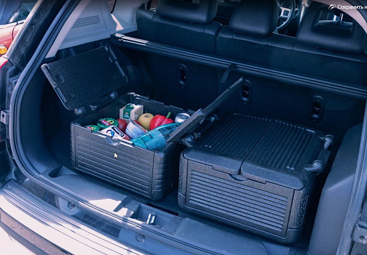 Flip-box удобно перевозить в багажнике автомобиля