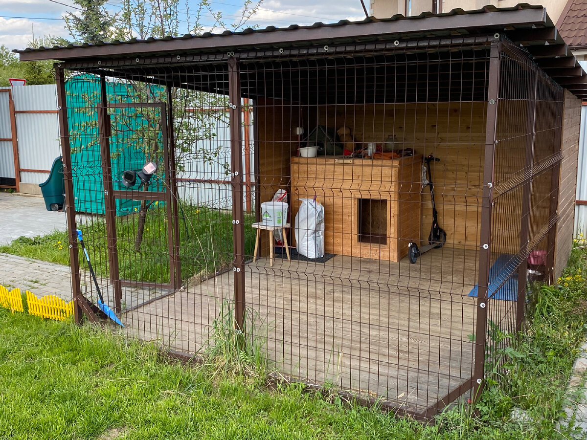 Вольер в котором живет Грейс