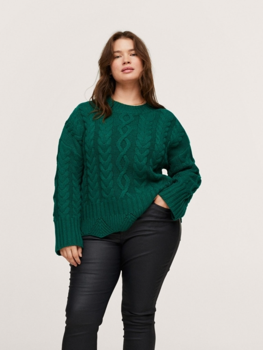  Подборка узорчатых зеленых свитеров