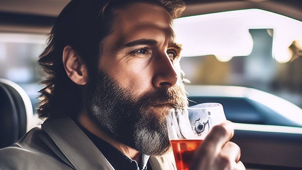 Становится охото выпить чего-то холодненького иди выйти из машины и потянуться