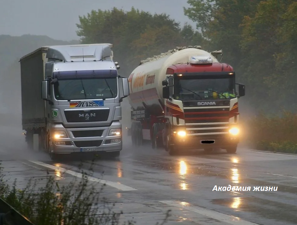 Обгон большегруза