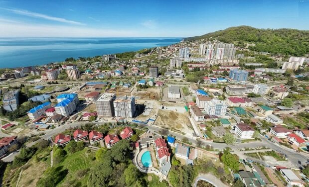 Большой Сочи с высоты птичьего полета