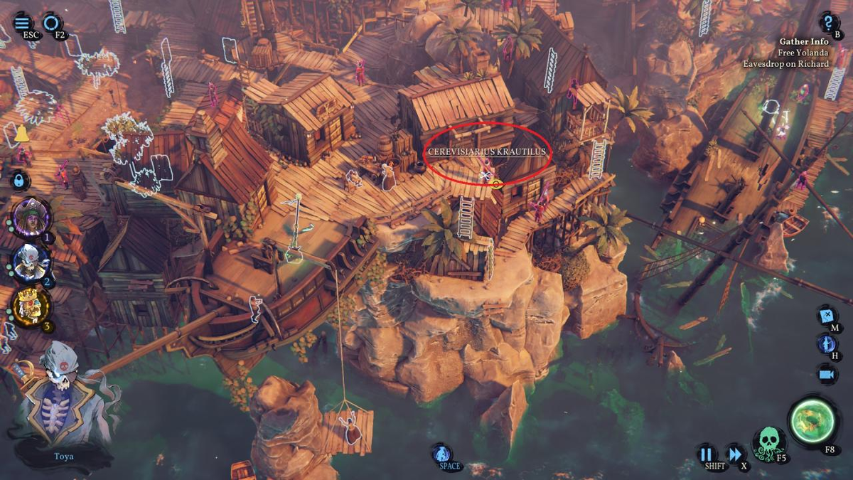 ✅Этот гайд по игре Shadow Gambit: The Cursed Crew поможет вам найти всех разработчиков на разных картах. При игре вам следует нажать «h», чтобы выделить врагов и видеть их имена.-58