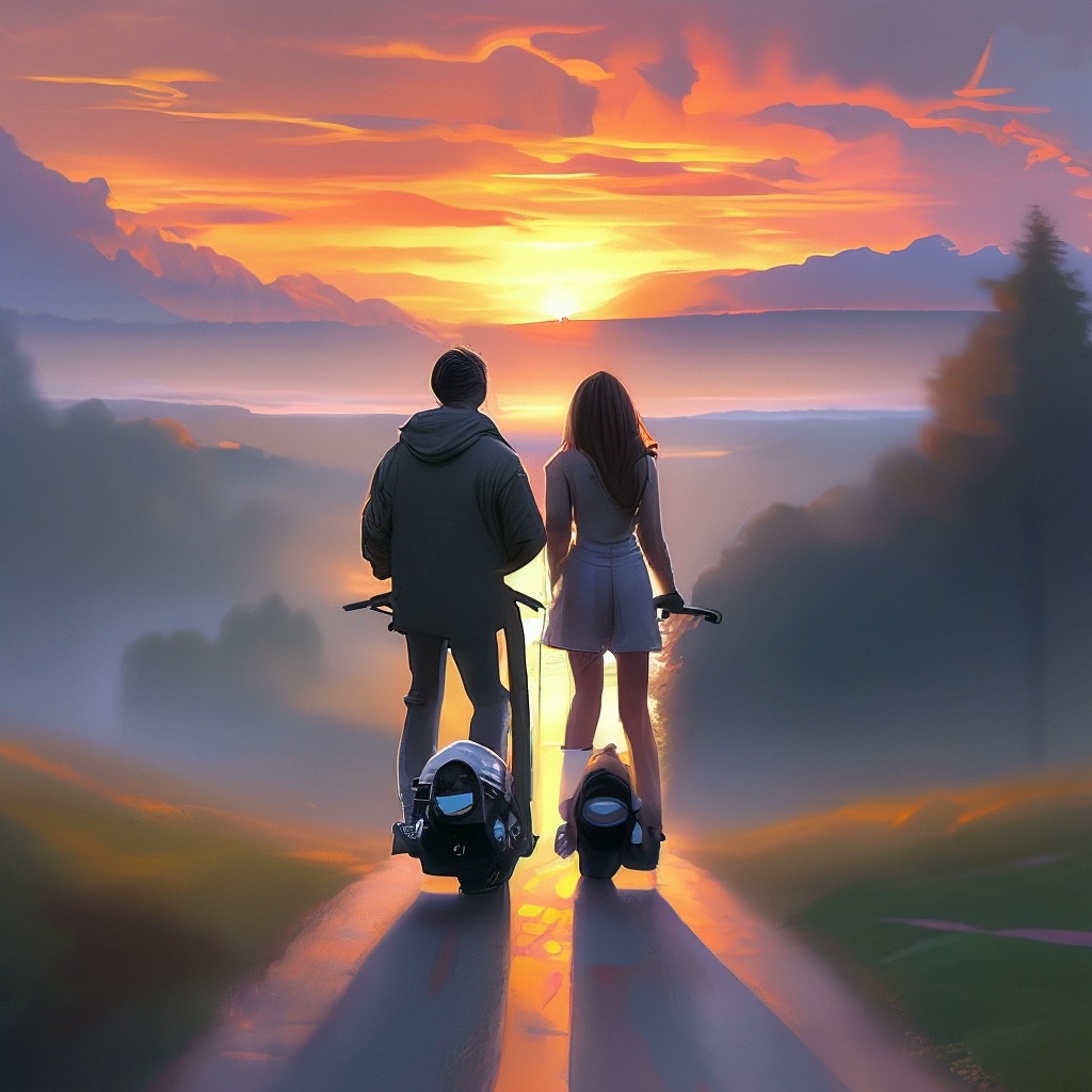 В закат по кочкам:)