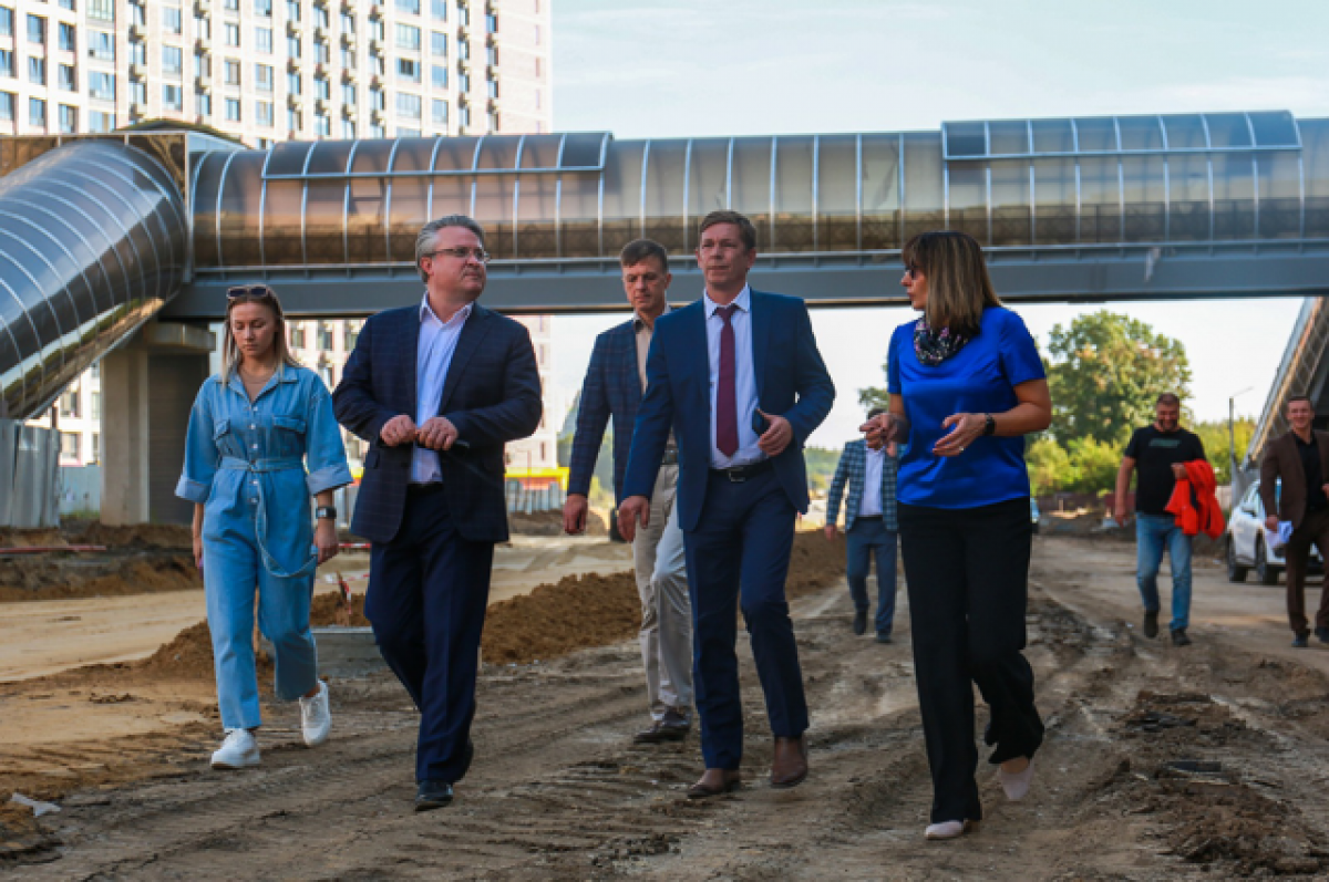    Мэр Воронежа Кстенин проверил строительство дороги Шишкова-Тимирязева