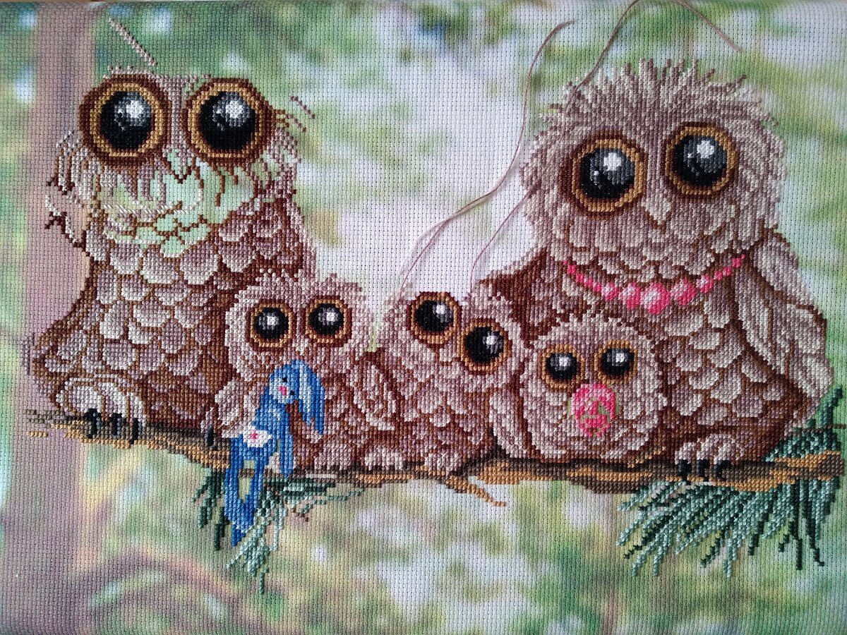 Так стало. Осталось совсем чуть-чуть: голова, крыло, две ветки и бэк.