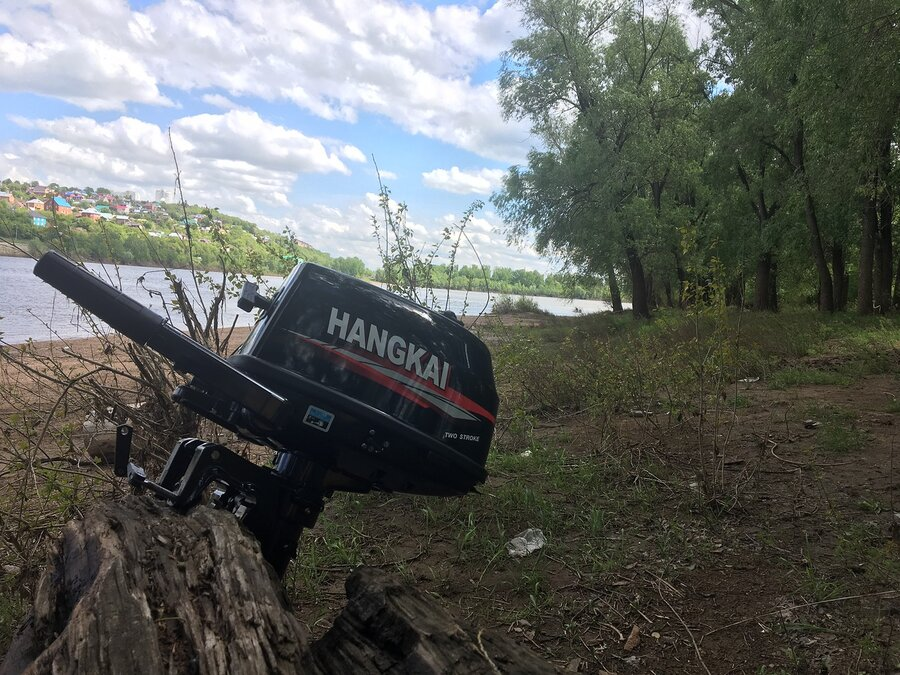 Фото автора. Лодочный мотор HANGKAI 6 HP