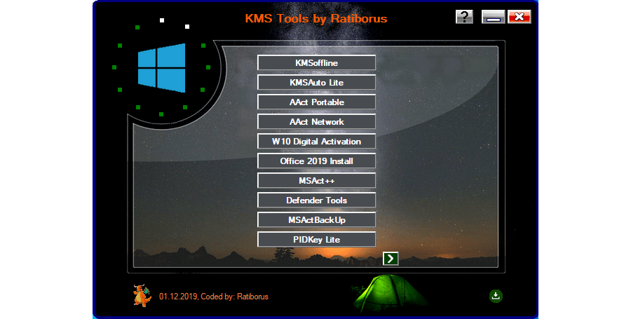 Kms tools by ratiborus как активировать windows 7