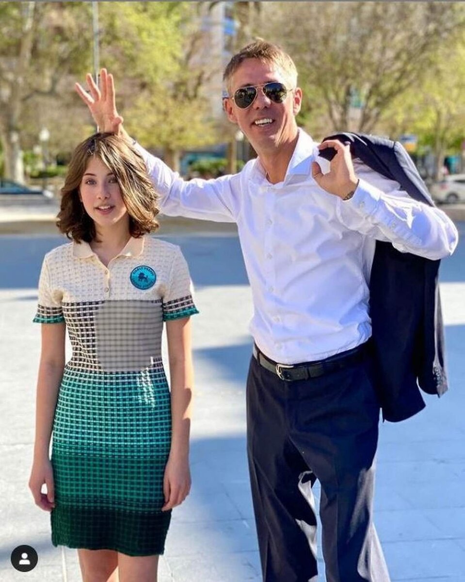 Алексей Панин с дочерью.