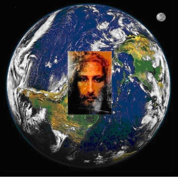 Так выглядит наш материальный  Земной Мир. В  котором существуе Мировая Душа в Отце Сыне и Святом Духе..