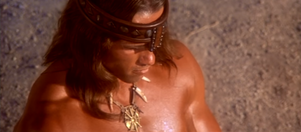 кадр из фильма "Конан-разрушитель"