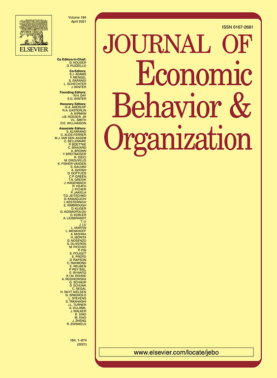 Behaviour journal. Games and economic Behavior журнал