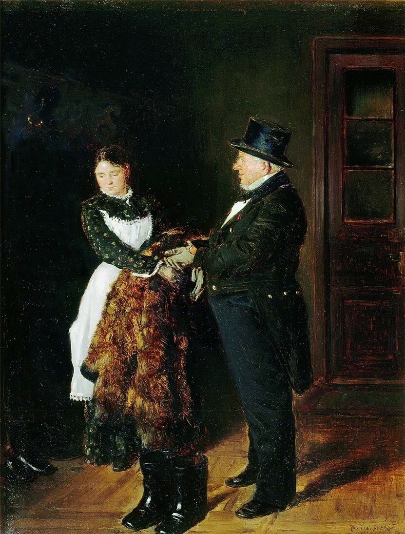 Владимир Маковский "В передней" (1894)