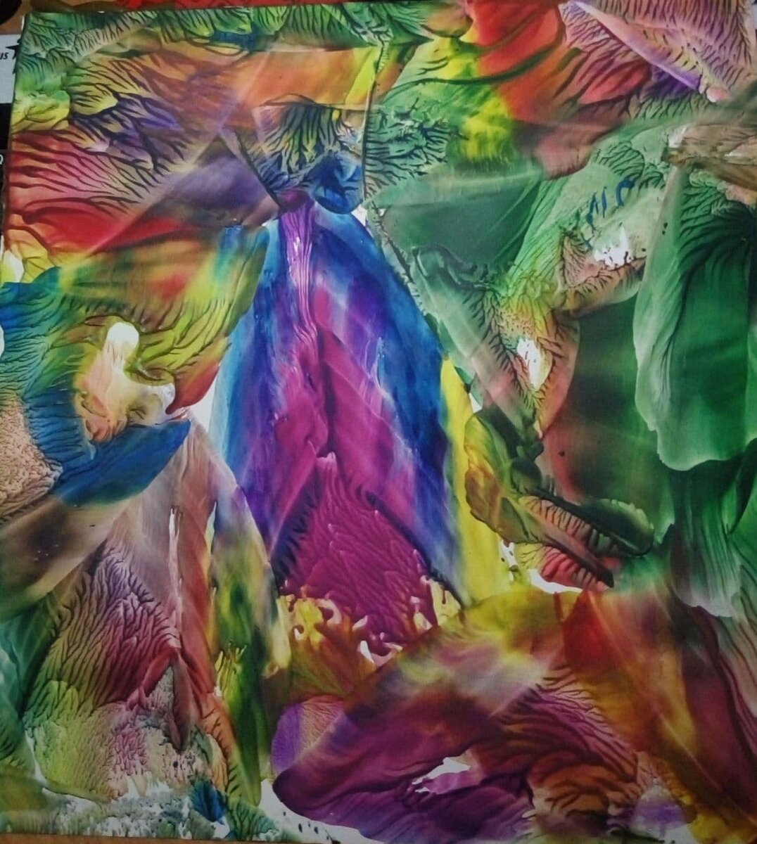 Фото Ольги Бутиной, картина в технике Энкаустика.