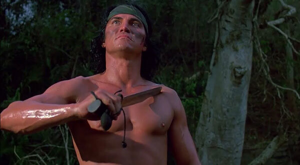 Сцена из фильма "Хищник" — Билли больше не хочет убегать 