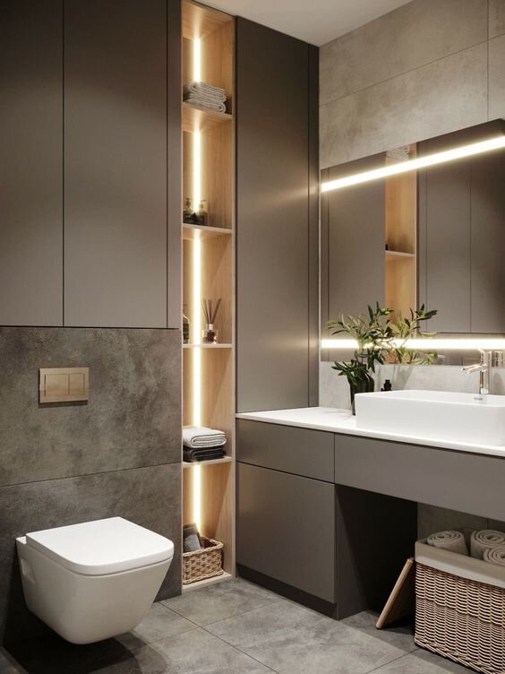 Пример интерьера с организацией систем хранения