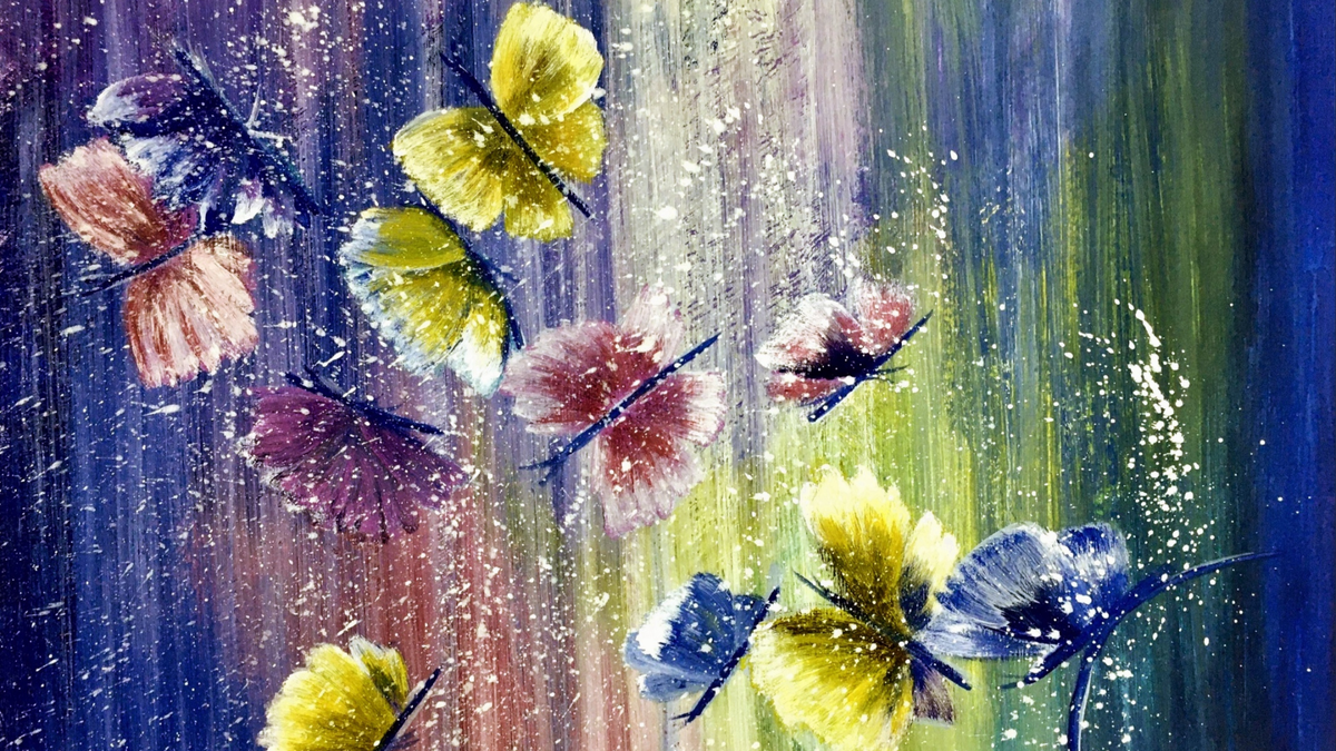 Рисую каждый день. Интуитивное рисование. Автор — Ирина Ковалькова. Лист А4, гуашь